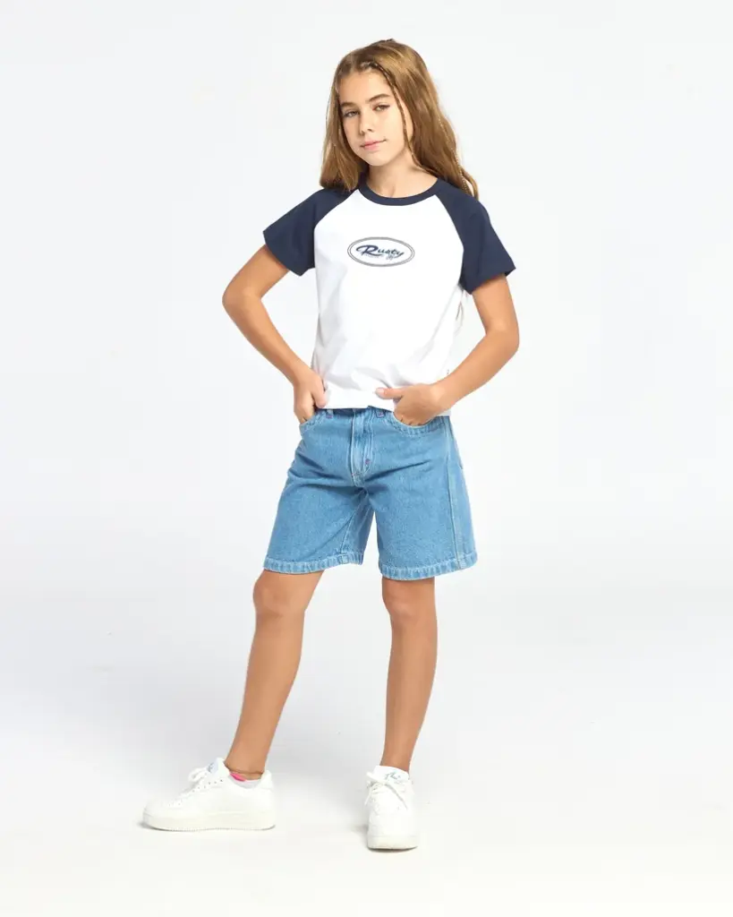 FLIP GIRL 2.0 DENIM JORT GIRLS 