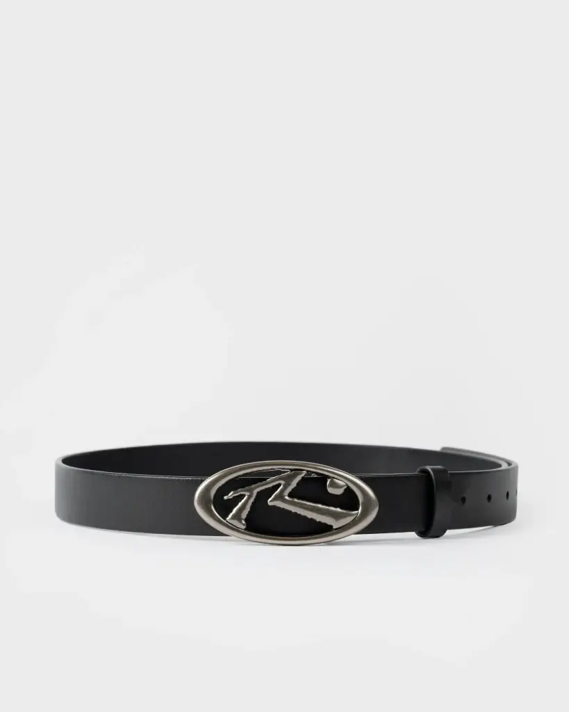 R DOT BUCKLE LEATHER BELT* 