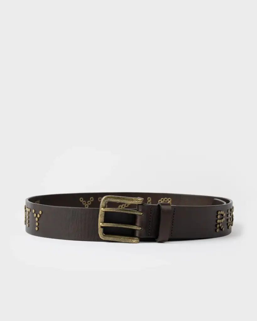 TEASE LEATHER STUD BELT* 