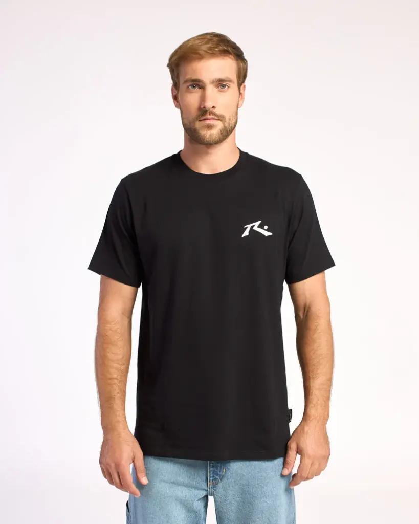 COMPETITION TEE ( BLANCO / NEGRO / GREY MARLE )