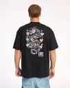 RAMEN DRAGON TEE OV ( BLACK / WHITE )