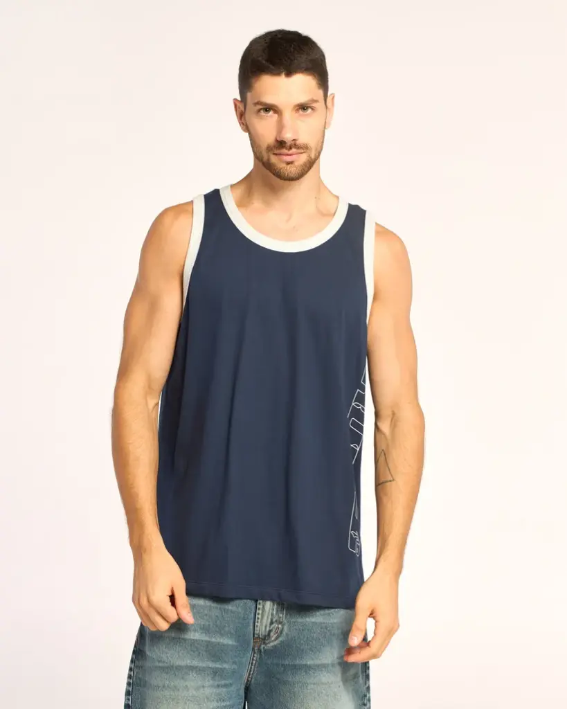 SPEEDRUN TANK ( BROWN JAVA / NAVY BLUE )