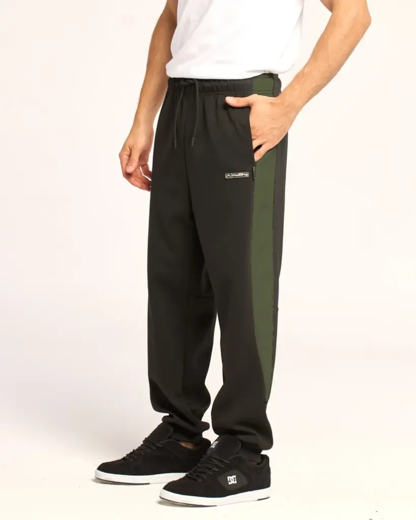 IMPLOSION TRACKPANT* ( BLACK / OLIVE )