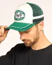 MELVILLE TRUCKER CAP* ( NAVY BLUE / GREEN BEL )