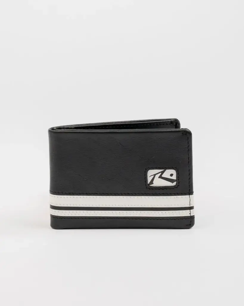 WHITE LINES LEATHER WALLET* 