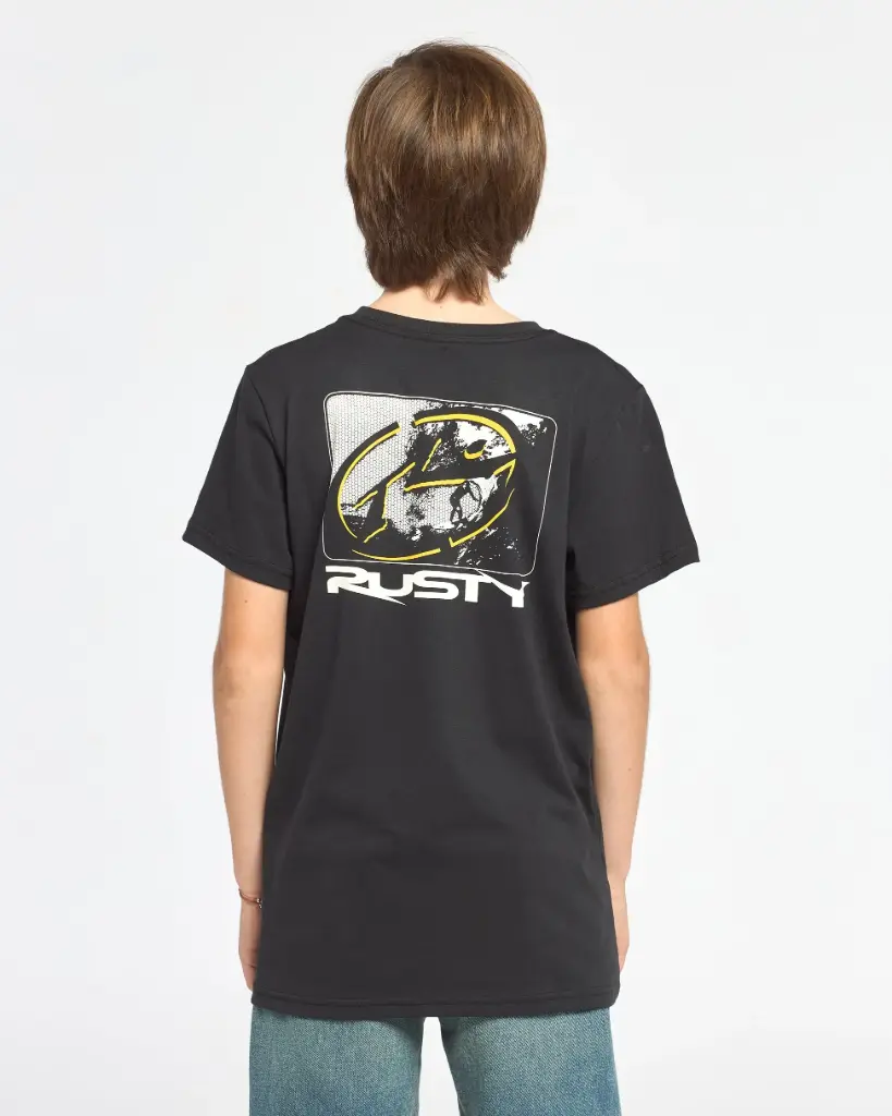 HEXPIT TEE ST JR*(BLACK / ROYAL BLUE)