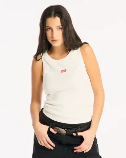 [04HVUA2724[Colores][Talles]] ALEXA TANK - CREAM - BLACK