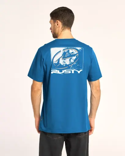 [00HRUA2704[Colores][Talles]] HEXPIT TEE ST*( ROYAL BLUE / BLACK )