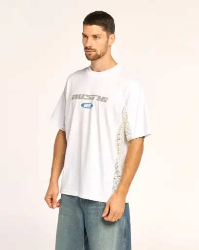 [00HRUA2757[Colores][Talles]] RODMAN TEE OV ( WHTE / BLACK )