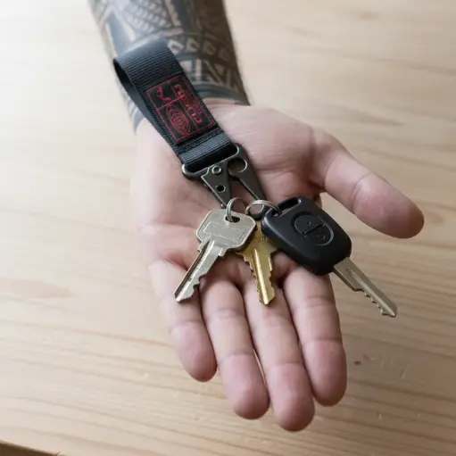[54HRUT2616[Colores][Talles]] VIETCONG KEYCHAIN* ( BLACK / ORANGE )