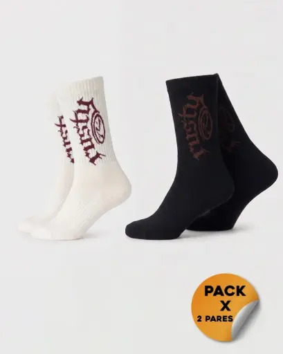 [55HRUA2702!CJ!U] OUR KIND MID CALF 2-SOCK PACK* 