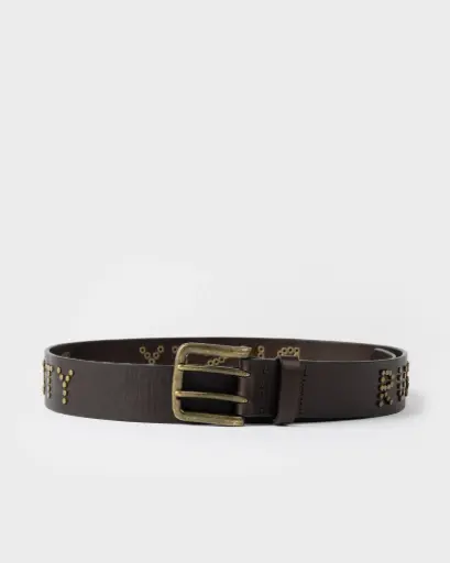 [BEL0452[Colores][Talles]] TEASE LEATHER STUD BELT* 