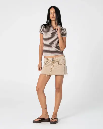 [TTL1502] PETA STRIPE POLO BABY TEE